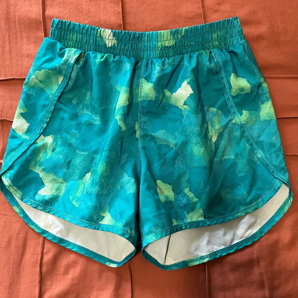 All in Motion Teal and Green Size 10-12 Athletic Shorts